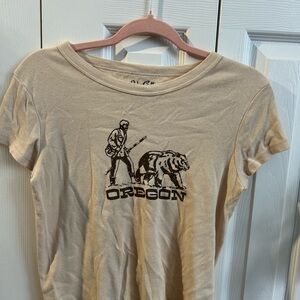 Brandy Melville Cream Graphic Tee
